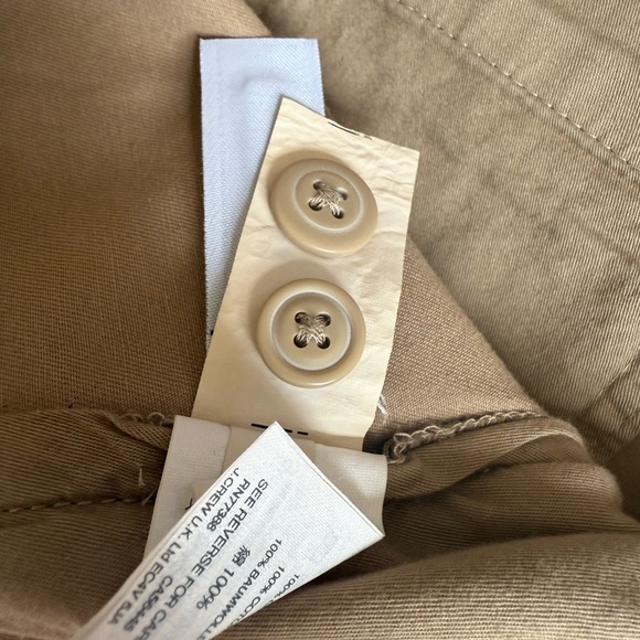 NWT J.Crew Men’s khaki shorts chino size 38 inseam 9 flat front black label - Picture 5 of 9